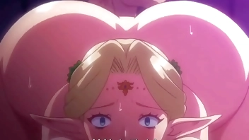 Elfas siendo cogidas en un trio