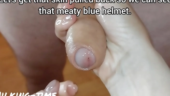 Mr Blue Mushroom Head Cock Gets MILKED HARD! (Milking-time)