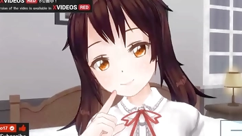 Uncensored Japanese Hentai anime handjob and blowjob ASMR Earphones recommended.