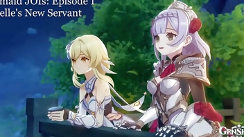 [Genshin Impact JOI] solmaid JOIs (Ep1) - Noelle's New Servant [Paizuri, Foot Worship, Footjob, Gentle Femdom]