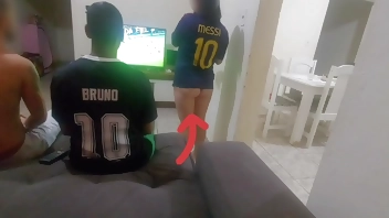 I had to have sex with my husband's friend because of a bet, but I got horny and ended up doing DP with both of them