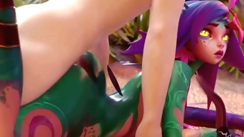 League of Legends Girls Fucking Creampie Intense