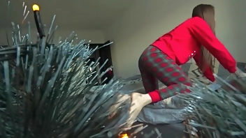 New Year's Eve, The Wife Fucks Her Husband's Friend While He's Not At Home. Taboo