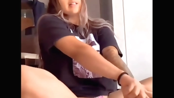 Argentina puts her thong in her pussy