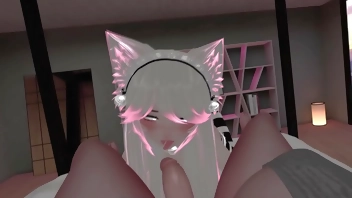 POV Breeding a Slutty Catgirl in Heat (Loud Moaning) VRChat ERP - Preview