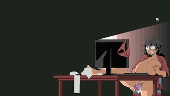 Spooky Milk Life [ Taboo hentai game PornPlay] Ep.17 massive cum overload after a rough deepthroat