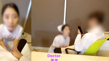 【看護師の彼氏必見！】医師に寝取られるナース｜昼間から病院でアナルに中出し調教！