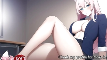 [ASMR Audio & Video] I give you a special break to FUCK and POUND my TIGHT PUSSY!!!! CATGIRL BOSS ROLEPLAY!!!!