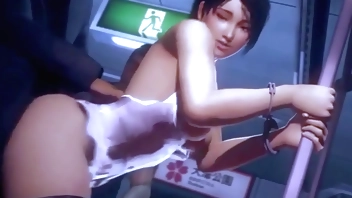 Lustful girl get group public sex with gangsters