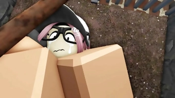 slut gets fucked in cage