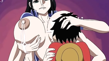Hungry Luffy gets his meal animation