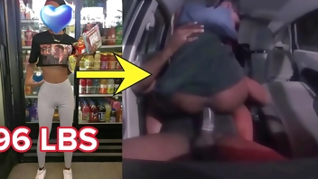 96 LBS SMALL FEMALE HAS AN EVEN SMALLER ASSHOLE