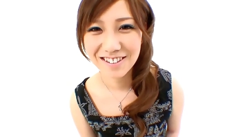 The beautiful Japanese housewife introduces herself for her first adult casting