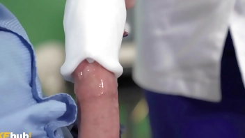 FAKEhub - nympho nurse with huge boobs desperately wants cum samples and a cock up her ass