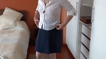 Stepson's friend cums in my pussy after showing me off and masturbating, he wanted anal sex