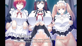 Harem King peasant to princess gotta breed'em all ep15 - going at it with the maids
