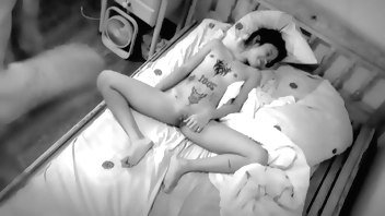 1950's Secret security camera record from mental hospital - male nurse fucks young patient and forces her to squirt