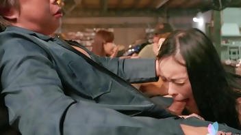 Tattooed Chinese girl got fuck harder than ever before and cock in her mouth.