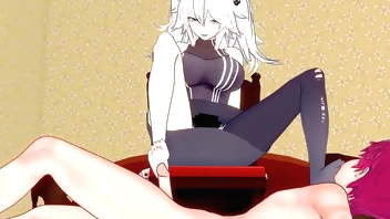 [Hololive] Shishiro Botan решила уединится со своим подписчиком после стрима у себя в квартире! ~ (короткое)