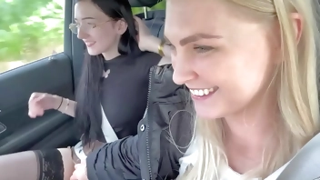 Giving her Drivers Lessons, but i end up fucking her somewhere outdoor in the back of my car