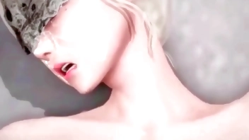 Nier 2B get hard fuck - Hentai 3d 87