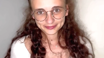 she sucked on me right in the doorway and I fucked her at home finishing on her glasses