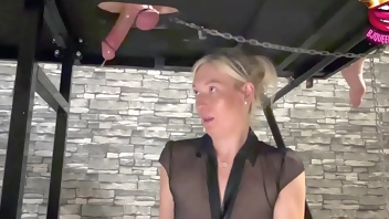 Milking table ruined orgasms session