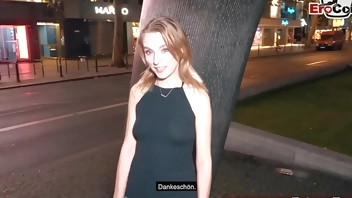 Schüchterne Ukrainische 18 teen bei Straßen Date in deutschland und abgeschleppt und gefickt