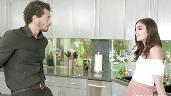 FREE Gorgeous teenager Emily Willis fucks two big dicks in super hot threesome GP607