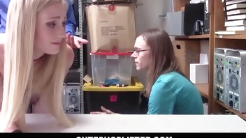 CuteShoplifter - Cute Blonde Teen Shoplifter Fucked By Guard In Front Of Boyfriend To Teach Lesson - Emma Starletto, Conor Coxxx