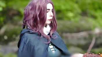 Elden ring . Melina shows her holes in forest