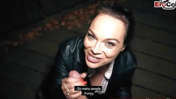 Deutsche Dicke Titten Milf abgeschleppt beim echten Fick Date Casting