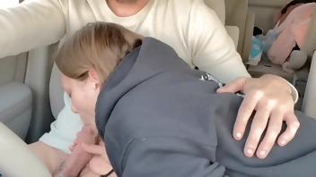 Wife Fucked in the Backseat After Road Head
