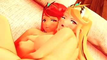 [zombie alone] Pyra and Mythra - Island Resort [Eng Sub] [FforFSakes]