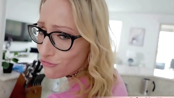 Filming my blonde stepmoms ass made her angry and now she wants to do all kind of nasty things