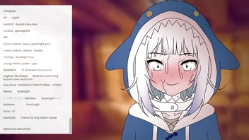 Gawr Gura forgot to turn off the stream before sex ! Anime hentai 2d ( Cartoon porn )