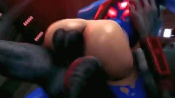 Samus Aran Riding A Goblin Big Monster Cock