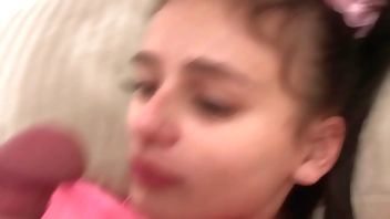 stepsister lay down to rest and I already put my dick in her little ass