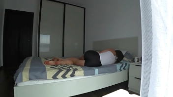 Real Cheating. Wife Fucks Her Neighbor On A Family Bed. My Husband Is Not At Home