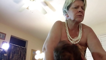 Granny's cowgirl ride & missionary orgasms 01152023-Cs356