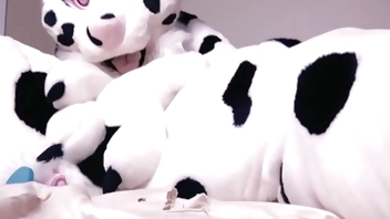 Dotti Pink masturbating wearing fullsuit