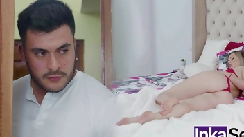 Young Mexican spies on Russian maid while wife goes to work