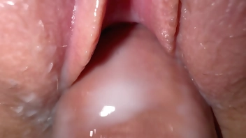 I fucked my horny roommate, tight creamy pussy and close up cumshot