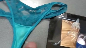 Great compilation of cumshots on my beautiful wife's used panties, mature 58 year old latina milf