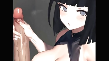 Hinata hot handjob pov