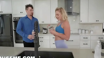 Teen PAWG Kelsey Kane's Sex Fantasy Cum True With Boyfriend Logan Xander