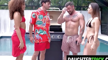 BBQin' and stepdaughter swappin'