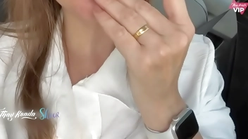 Masturbating in the car in the middle of the street and letting a stranger see