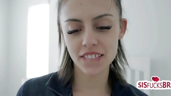 Petite Stepsis In Construction Costume Gets Some Dick