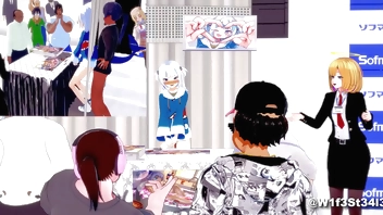 Gura is busy. A Hololive Hentai Parody.